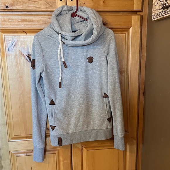 Naketano Tops - Naketano Brave New World Gray Hoodie